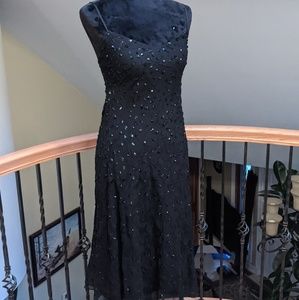 Knee Length Ralph Lauren Black Cocktail Dress